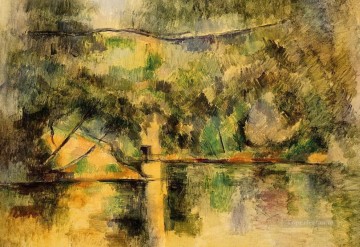 Paul Cezanne Painting - Reflejos en el agua Paul Cezanne